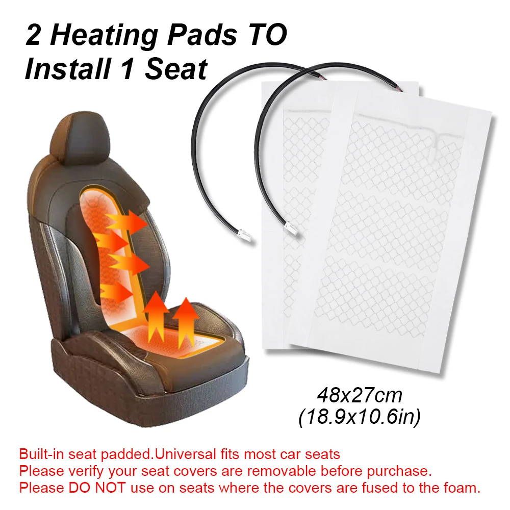 2Pcs/4Pcs 12V Carbon Fiber Car Seat Heating Pad Car Universal Winter Can Be Cut Seat Heating Pad Size 48*27Cm 2Pcs/4Pcs 12V Carbon Fiber Car Seat Heating Pad Car Universal Winter Can Be Cut Seat Heating Pad Size 48*27Cm