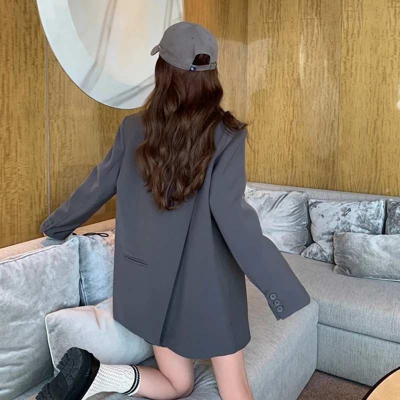 SuperAen Women's Split Back Korean Design Cool Casual Grey Pocket Fashion Blazer Women Clothing
SuperAen Women's Split Back Korean Design Cool Casual Grey Pocket Fashion Blazer Women Clothing