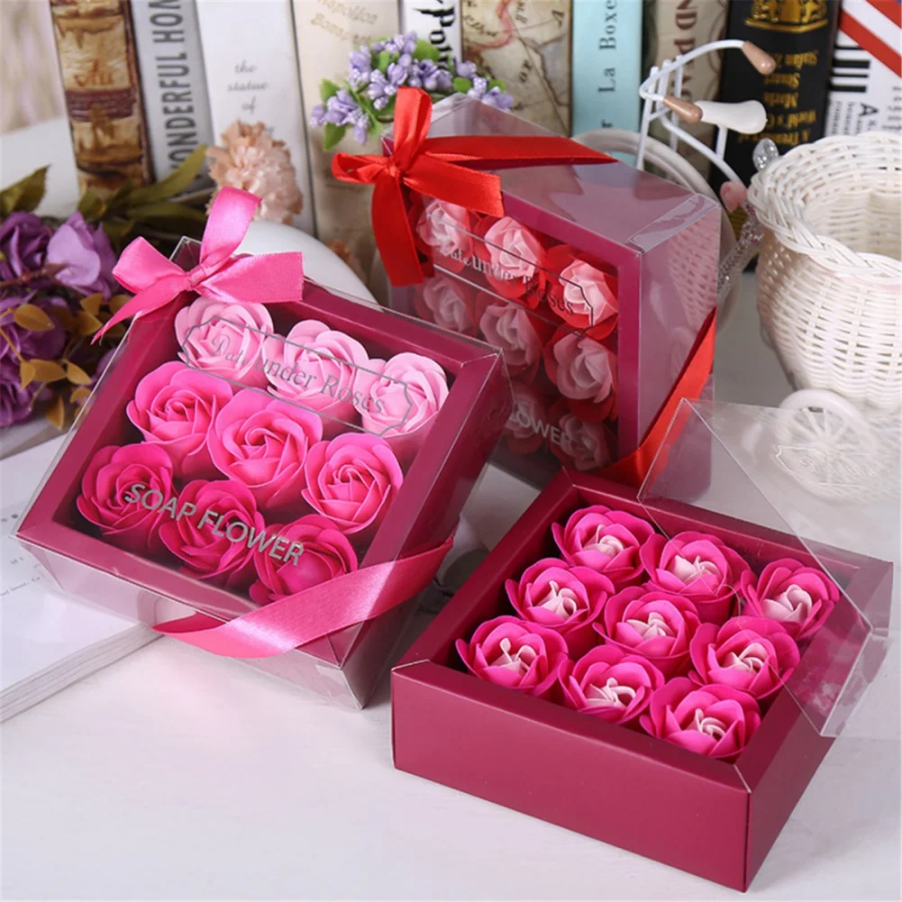 9pcs/set Artificial Rose Flower Gift Box For Valentine's Day Gradual Eternal Soap Flower Imitation Rose Wedding Party Decoration
9pcs/set Artificial Rose Flower Gift Box For Valentine's Day Gradual Eternal Soap Flower Imitation Rose Wedding Party Decoration