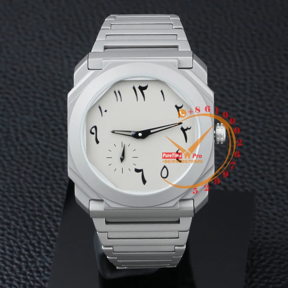 

Octo Finnissimo Automatic Mens Watch Gray Dial Arabic Script Markers Titanium Steel Bracelet 102713 2023 Luxury Top Brand