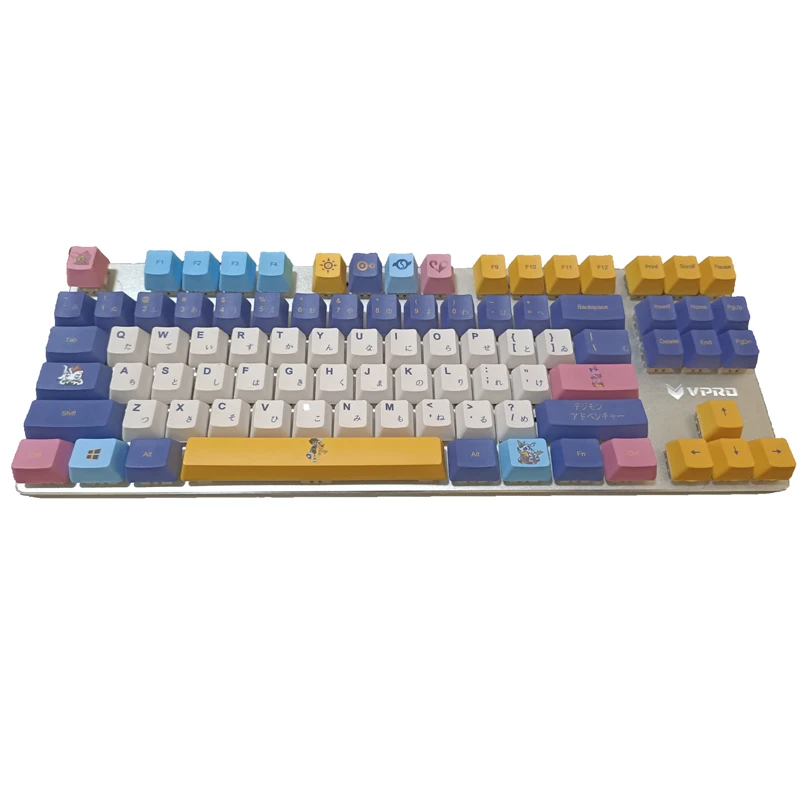 Digimon adventure Anime Mechanical Keyboard PBT Thermal sublimation resin 108 keys Mini Full Set Keyboard Christmas Gifts
Digimon adventure Anime Mechanical Keyboard PBT Thermal sublimation resin 108 keys Mini Full Set Keyboard Christmas Gifts