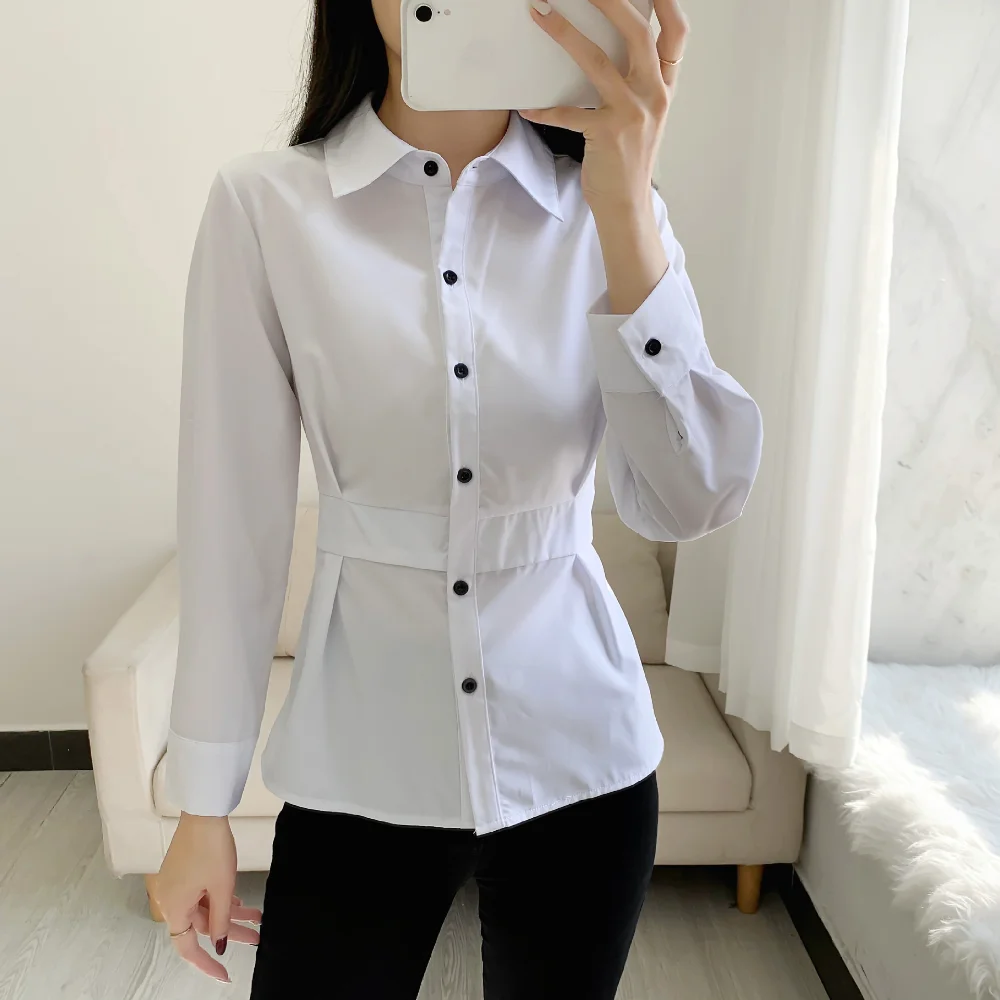 TPJB New Fashion Slim Shirt Women Casual Lady Blouses Spring Turn Down Collar Long Sleeve Shirts Black White Yellow S-XXXL
TPJB New Fashion Slim Shirt Women Casual Lady Blouses Spring Turn Down Collar Long Sleeve Shirts Black White Yellow S-XXXL