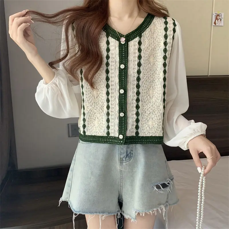 Yasuk Summer Women's Casual T-Shirt Female Hollow Out Fake Two Piece Knitted Bohemian Thin Sun Protection Top
Yasuk Summer Women's Casual T-Shirt Female Hollow Out Fake Two Piece Knitted Bohemian Thin Sun Protection Top