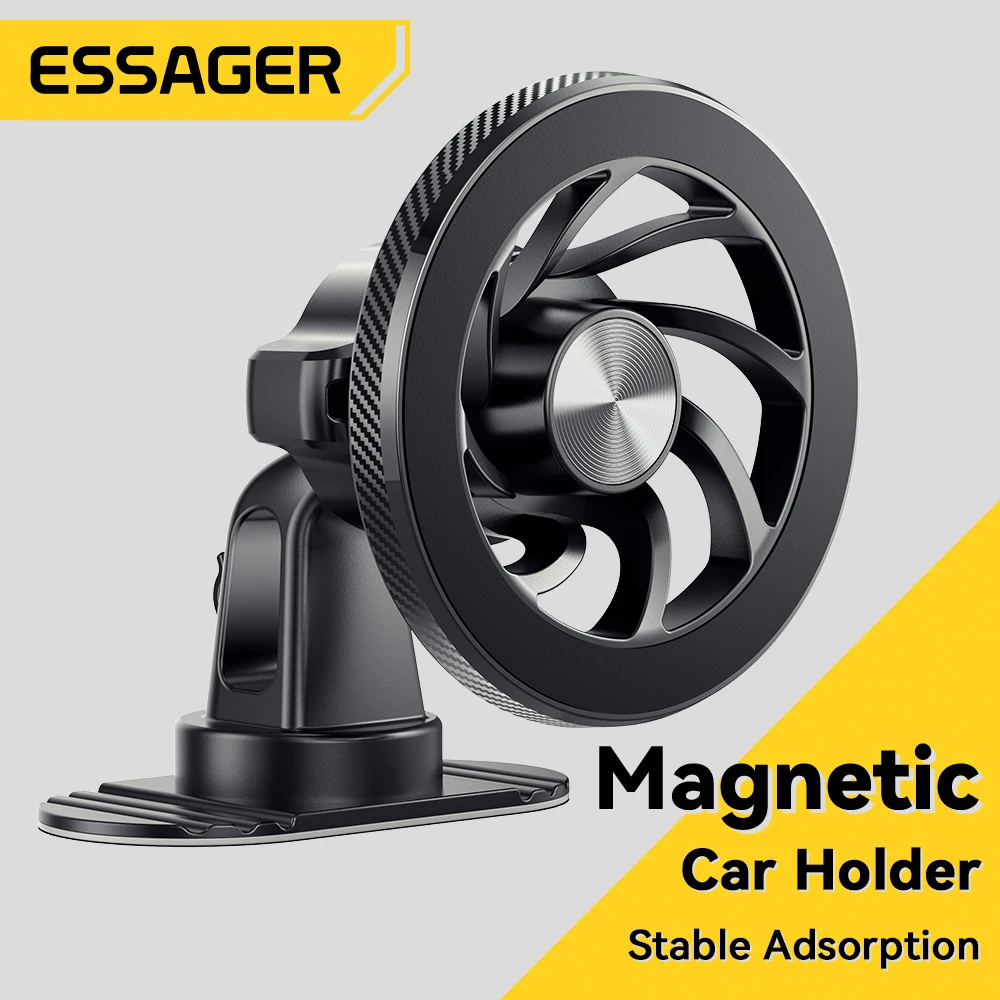 

Essager Magnetic Car Phone Holder Stand Universal Air Vent Car Phone Mounts GPS Rotation Bracket Support for iPhone 15 14 13