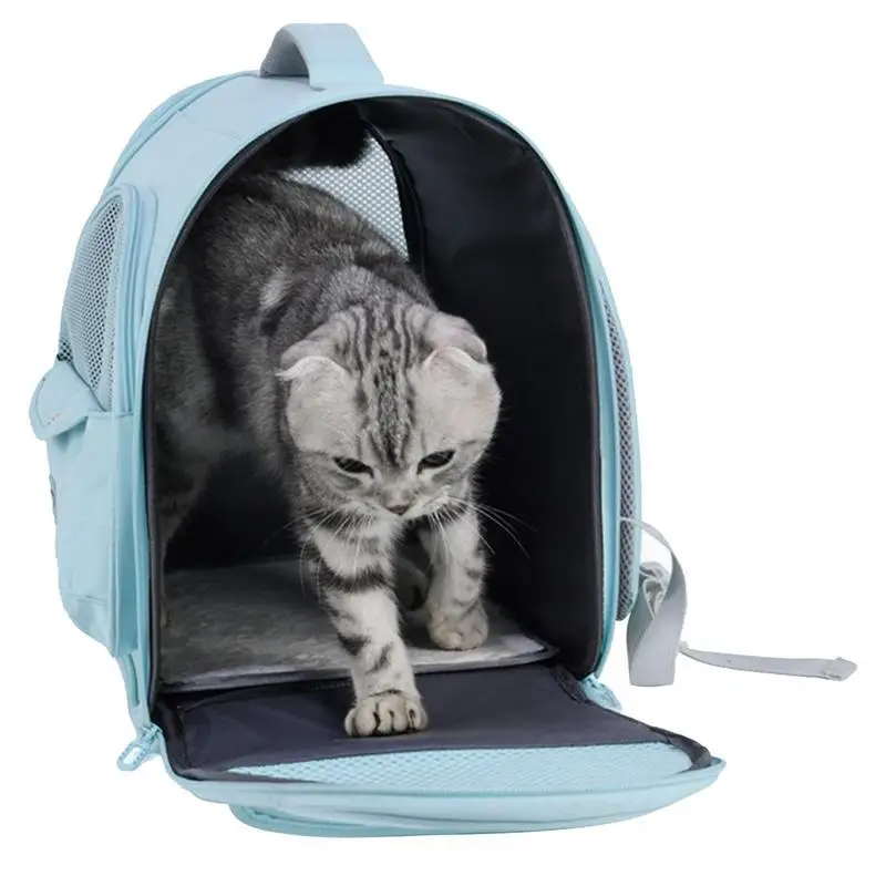 

Воздухопроницаемая переноска для домашних животных, сумка из ткани Оксфорд для котят, для путешествий, пеших прогулок и использования на улице