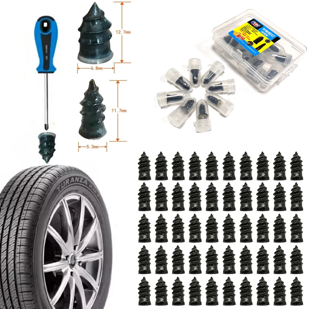 10/50pcs Motorcycle Vacuum Tyre Repair Nail Car Scooter Bike Universal Tubeless Rubber Nails Tire Puncture Repair Accessories
10/50pcs Motorcycle Vacuum Tyre Repair Nail Car Scooter Bike Universal Tubeless Rubber Nails Tire Puncture Repair Accessories