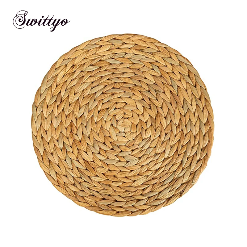 Set of 4 Round Woven Placemats for Dining Table Wicker Natural Straw Farmhouse Rustic Charger Plate Heat Resistant Place Mats
Set of 4 Round Woven Placemats for Dining Table Wicker Natural Straw Farmhouse Rustic Charger Plate Heat Resistant Place Mats
