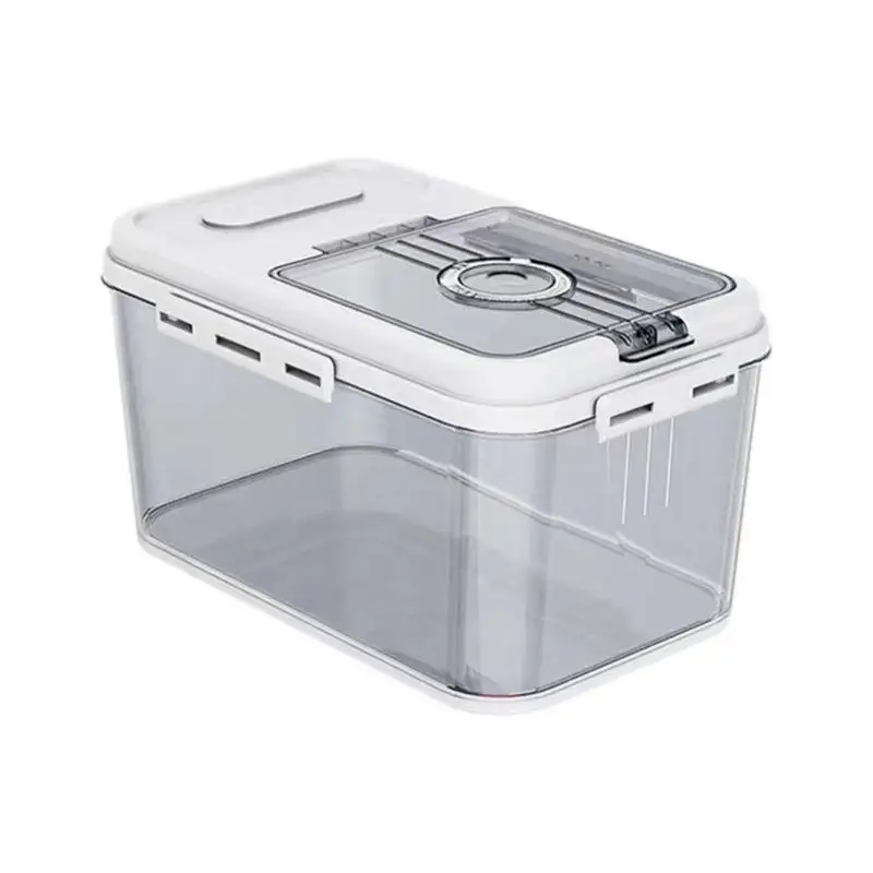 

Grain Rice Storage Bin Magnetic Dispenser Grain Container Storage Reusable Cereal Dispenser And Dry Food Storage Tank For