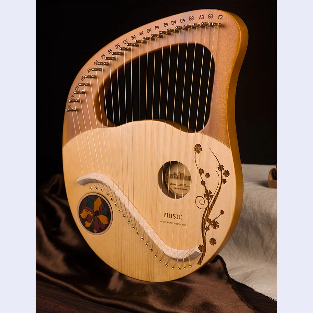 21 Strings Lyre Harp Mahogany Music Instrument With Spare Strings Tuning Wrench Lyre Harp Instrument With Tuning Tool For Beginn
21 Strings Lyre Harp Mahogany Music Instrument With Spare Strings Tuning Wrench Lyre Harp Instrument With Tuning Tool For Beginn