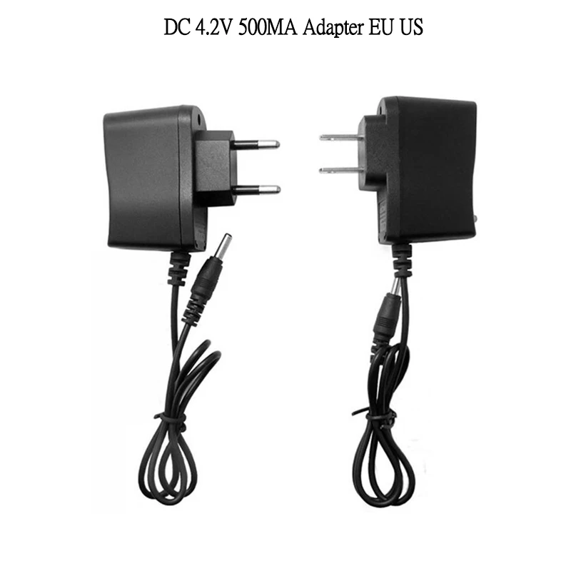 

AC 100-240V to DC 4.2V 500mA Power Supply Adapter For Flashlight 18650 Lithium Polymer Battery Charger Dock Cradle