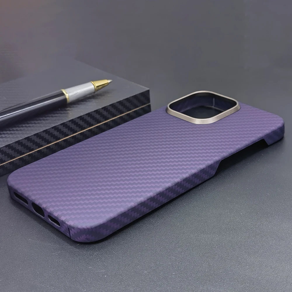 Magsafe Pure Carbon Fiber Magnetic Phone Case For iPhone 15 Pro Max Wireless Charging With Metal Phase Ring Aramid Kevlar Cover
Magsafe Pure Carbon Fiber Magnetic Phone Case For iPhone 15 Pro Max Wireless Charging With Metal Phase Ring Aramid Kevlar Cover
