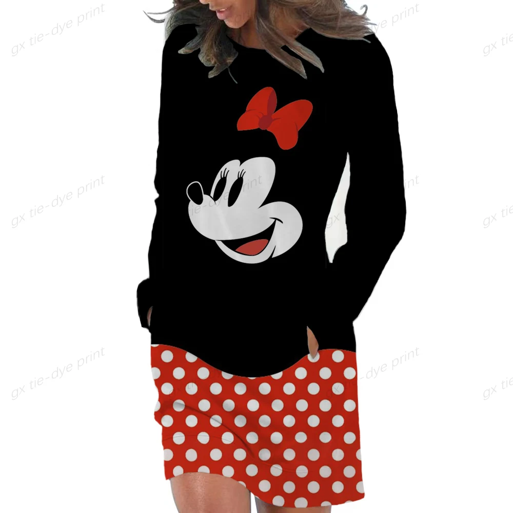 Disney Minnie Mickey Print Long Sleeve Dress Kangaroo Pocket Hoodie Dress Fall Cute Cartoon Sweatshirts for Women
Disney Minnie Mickey Print Long Sleeve Dress Kangaroo Pocket Hoodie Dress Fall Cute Cartoon Sweatshirts for Women