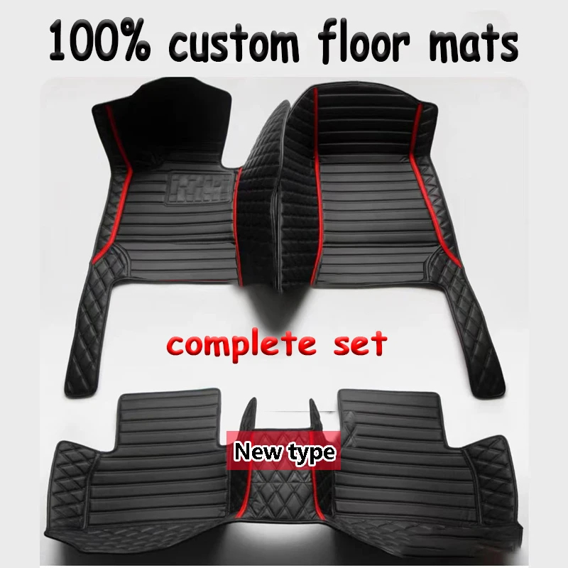 

Car Floor Mats For Hyundai Venue QX 2020 2021 2022 2023 Luxury Mat Protective Pad Leather Rugs Anti Dirty Carpets Accessories