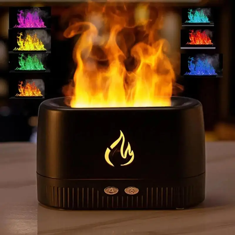 Simulated Flame Flavored Air Diffuser with Light, 1 Piece Multipurpose 7 Flame Colors Noiseless Essential Oil Diffuser With Aut
Simulated Flame Flavored Air Diffuser with Light, 1 Piece Multipurpose 7 Flame Colors Noiseless Essential Oil Diffuser With Aut