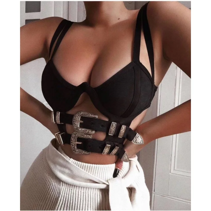Hot Sale Bandage Top European and American Fashion Sexy Punk Vest Corset Banquet Party
Hot Sale Bandage Top European and American Fashion Sexy Punk Vest Corset Banquet Party
