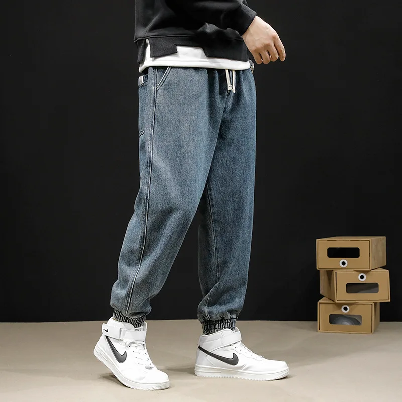 High Quality Large Size Men Autumn Jeans Vintage Harlan Pants Loose Elastic Waist Denim Pants
High Quality Large Size Men Autumn Jeans Vintage Harlan Pants Loose Elastic Waist Denim Pants