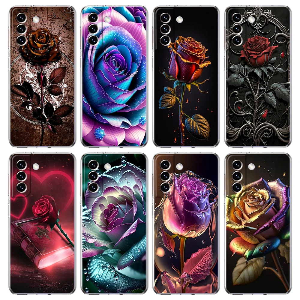 Rose Phone Case for Samsung Galaxy S23 S20 FE S22 S21 Ultra M21 M22 M32 S10 S10E S9 S8 Plus 5G Transparent Shell Capas Bags TPU
Rose Phone Case for Samsung Galaxy S23 S20 FE S22 S21 Ultra M21 M22 M32 S10 S10E S9 S8 Plus 5G Transparent Shell Capas Bags TPU