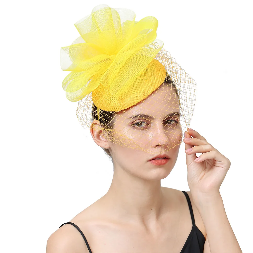 

Вуалетка для лица, Вуалетка для женщин, свадебная элегантная сетчатая шляпа для невесты, женский аксессуар, сетчатая шпилька для волос