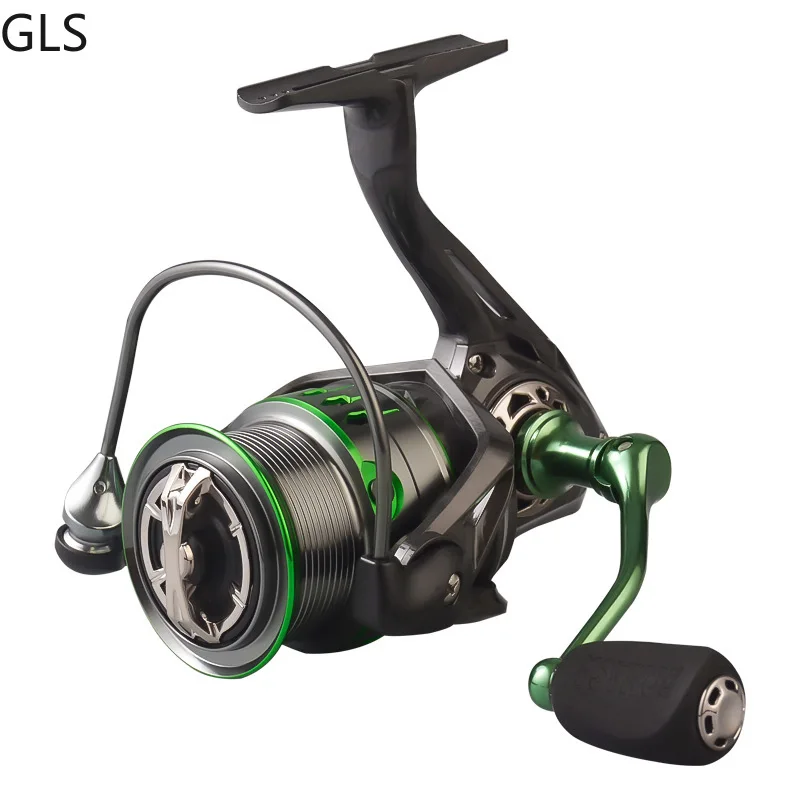 

GLS High Quality 1500 2500 3500 4500 RX-Series Spinning Wheel 5+1BB Saltwater Bass Metal Spool Left/Right Fishing Reel