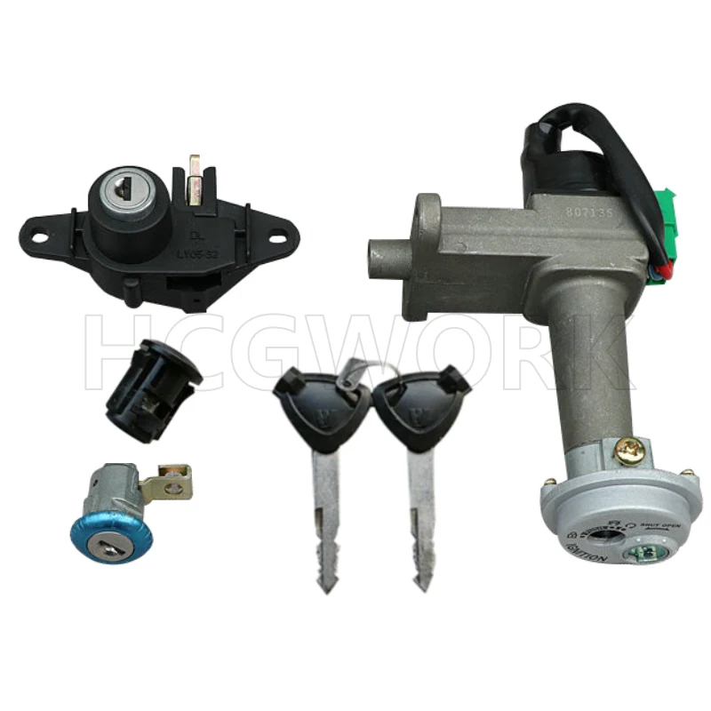 Motorcycle Accessories Door Lock Key Set Ignition Switch Side Cover Lock for Haojue Vh125 Hj125t-20a
Motorcycle Accessories Door Lock Key Set Ignition Switch Side Cover Lock for Haojue Vh125 Hj125t-20a