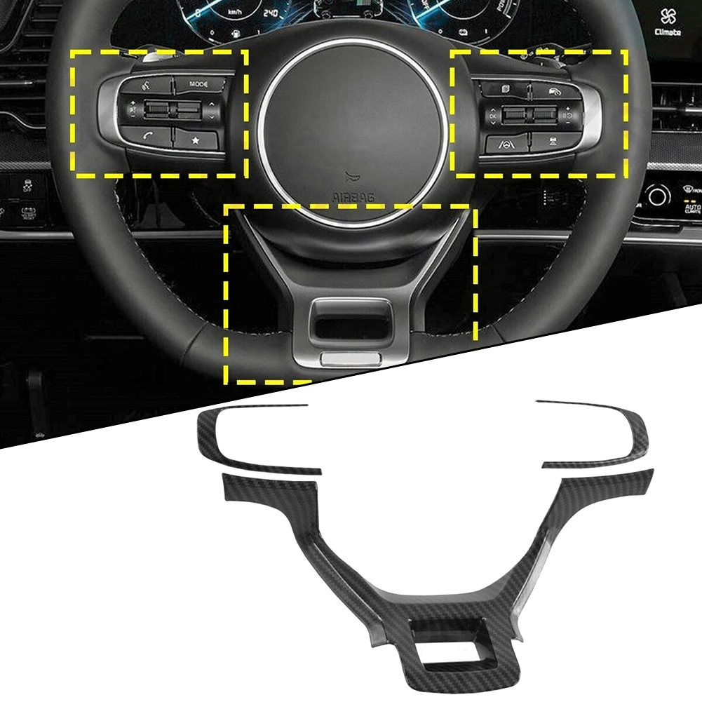 3PCS Carbon Fiber Style Steering Wheel Cover Trim For Kia Sportage NQ5 2022 2023 Decorative Sequins Interior Patch
3PCS Carbon Fiber Style Steering Wheel Cover Trim For Kia Sportage NQ5 2022 2023 Decorative Sequins Interior Patch