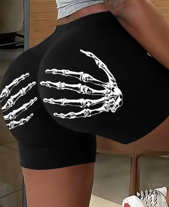 Halloween Skeleton Hands Print Boy Shorts 2023 Summer New Casual Fashion Solid Color High Waist Skull Print Shorts Y2K Clothing
Halloween Skeleton Hands Print Boy Shorts 2023 Summer New Casual Fashion Solid Color High Waist Skull Print Shorts Y2K Clothing