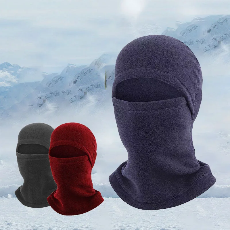 

1PC Multifunctional Face Mask Windproof Skiiing Hat Winter Riding Sports Headgear Warm Keeping Polar Fleece