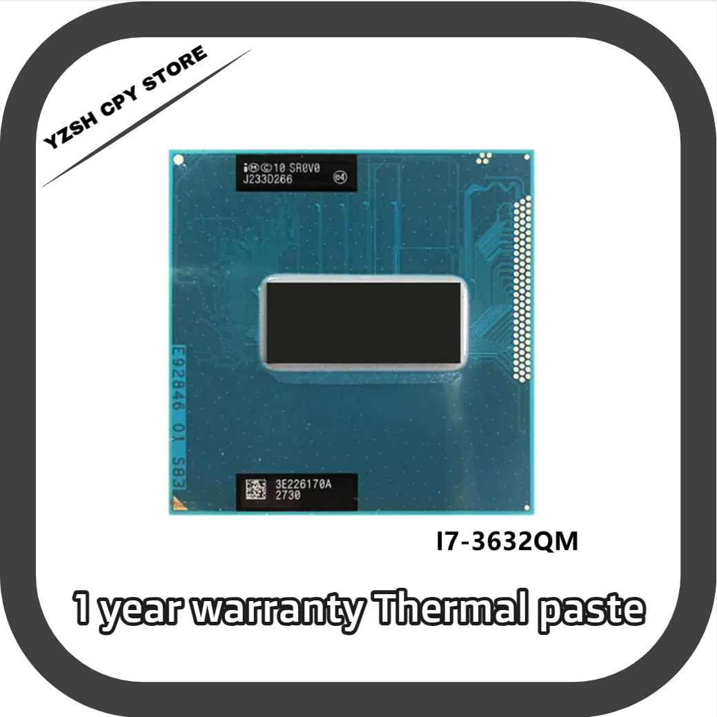 Оригинальный четырехъядерный процессор Intel Core I7-3632QM SR0V0 I7 3632QM 2,2 ГГц L3 = 6M
Оригинальный четырехъядерный процессор Intel Core I7-3632QM SR0V0 I7 3632QM 2,2 ГГц L3 = 6M