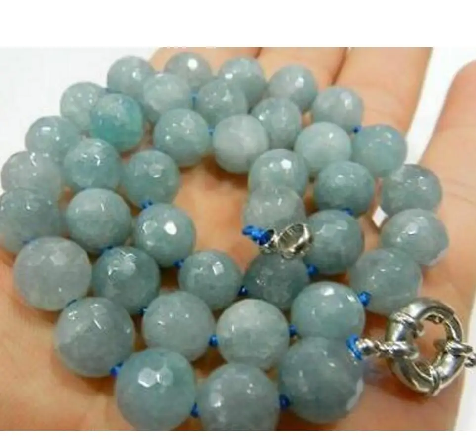 Fashion jewelry Free Shipping Natural 10mm Faceted Round Aquamarine Gemstone Beads Necklac
Fashion jewelry Free Shipping Natural 10mm Faceted Round Aquamarine Gemstone Beads Necklac