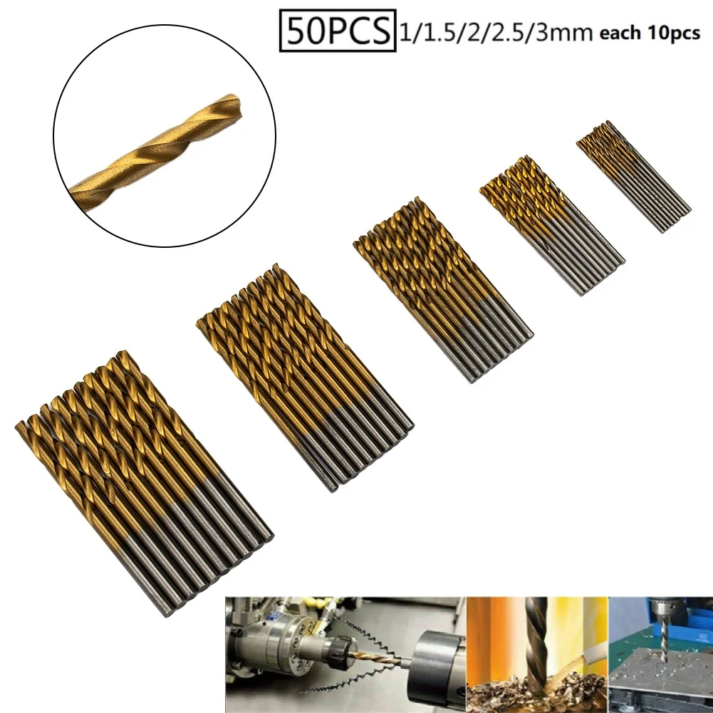 50Pcs HSS Cobalt Drill Bits HSS-Co Drill Bit Set For Hard Metal Stainless Steel Drilling Wood Hand Tool 1/1.5/2/2.5/3mm Replace
50Pcs HSS Cobalt Drill Bits HSS-Co Drill Bit Set For Hard Metal Stainless Steel Drilling Wood Hand Tool 1/1.5/2/2.5/3mm Replace