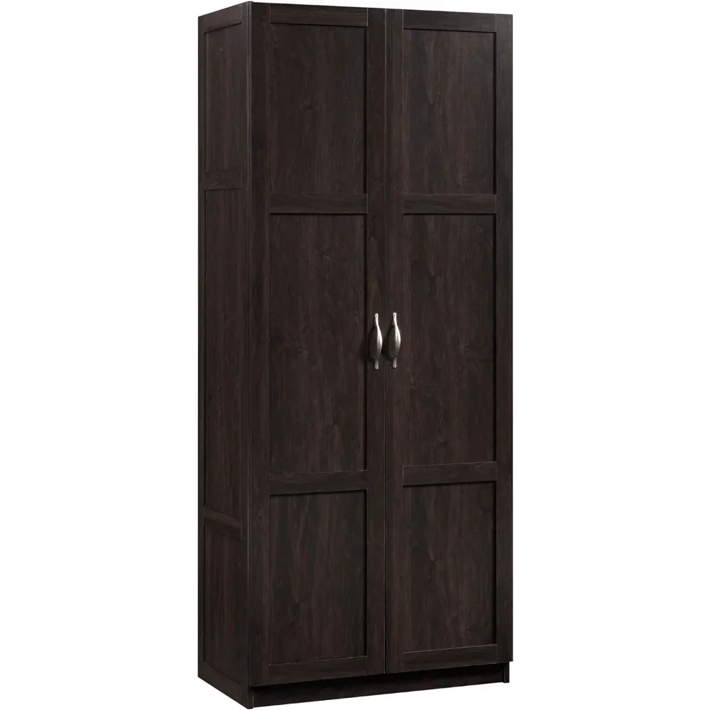 

NEW Sauder 419496 Miscellaneous Storage Storage Cabinet, 29.61 " x D: 16.02 " x H: 71.50", Cinnamon Cherry finish