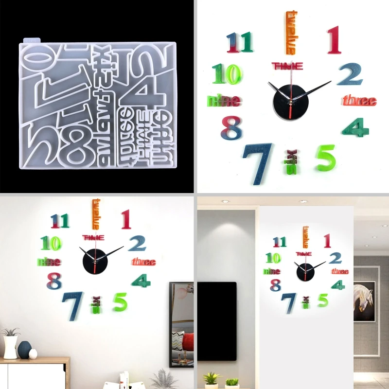 for Creative Numeral Clock UV Epoxy Resin Mold Wall Clocks Crystal Silicone Moul
for Creative Numeral Clock UV Epoxy Resin Mold Wall Clocks Crystal Silicone Moul