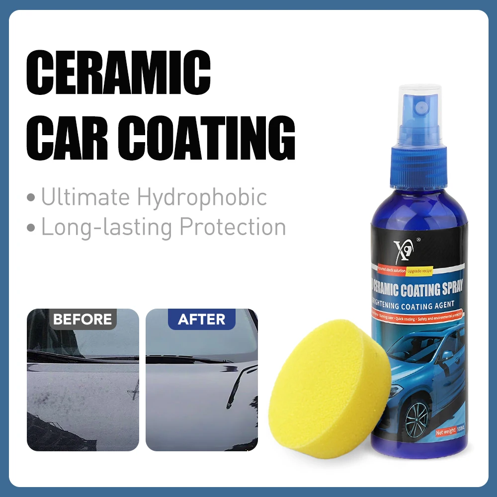 Ceramic Coating For Auto Paint Crystal Wax Spray Nano Coating Spray Quick Coat Hydrophobic Liquid Polishing Anti Rain Car Care
Ceramic Coating For Auto Paint Crystal Wax Spray Nano Coating Spray Quick Coat Hydrophobic Liquid Polishing Anti Rain Car Care