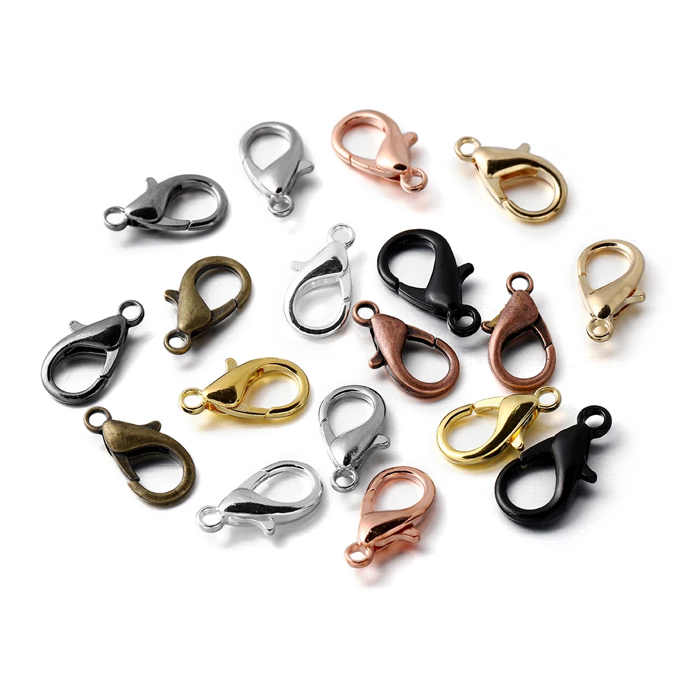 50pcs/lot Metal Lobster Clasp Hooks End Clasps Connectors for Necklace&Bracelet Chain DIY Fashion Jewelry Findings
50pcs/lot Metal Lobster Clasp Hooks End Clasps Connectors for Necklace&Bracelet Chain DIY Fashion Jewelry Findings