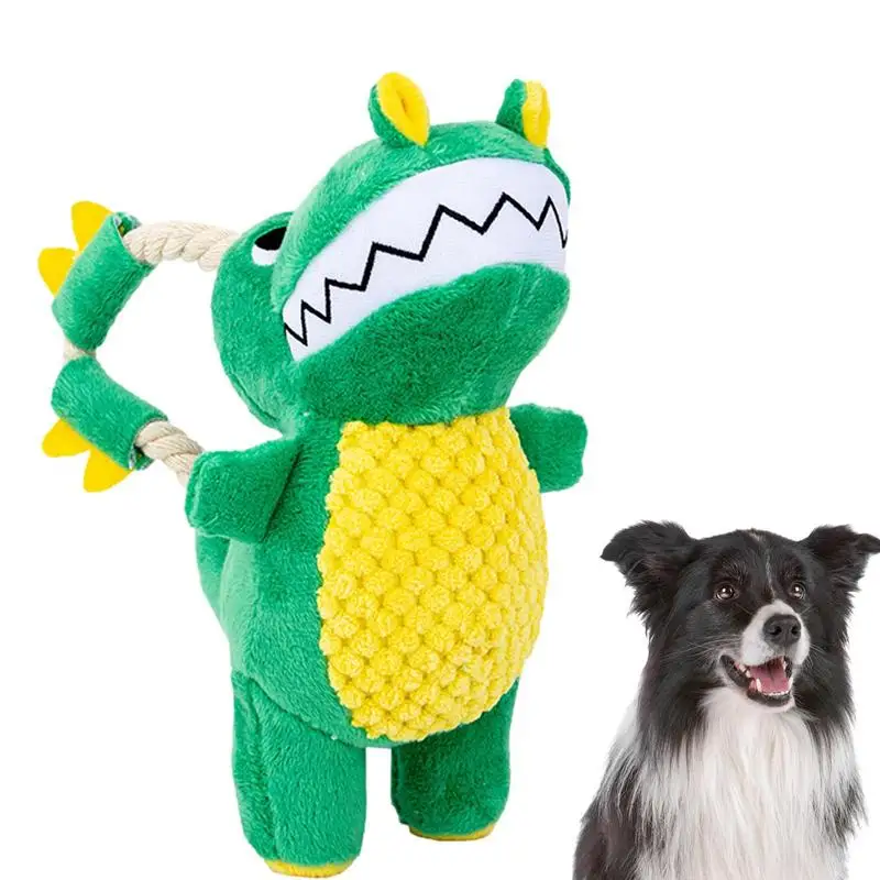 

Игрушка-пищалка для собак, интерактивные игрушки, прочная плюшевая игрушка, Жевательная Мягкая интерактивная форма динозавра, Плюшевые Игрушки для маленьких домашних животных