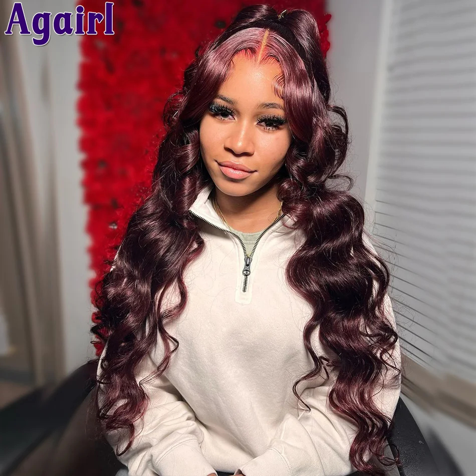 13X6 Lace Frontal Wig Dark Red Burgundy 99J Colored 13X4 Body Wave Human Hair Wigs 30Inch Wavy 5X5 Lace Closure Wigs for Women
13X6 Lace Frontal Wig Dark Red Burgundy 99J Colored 13X4 Body Wave Human Hair Wigs 30Inch Wavy 5X5 Lace Closure Wigs for Women