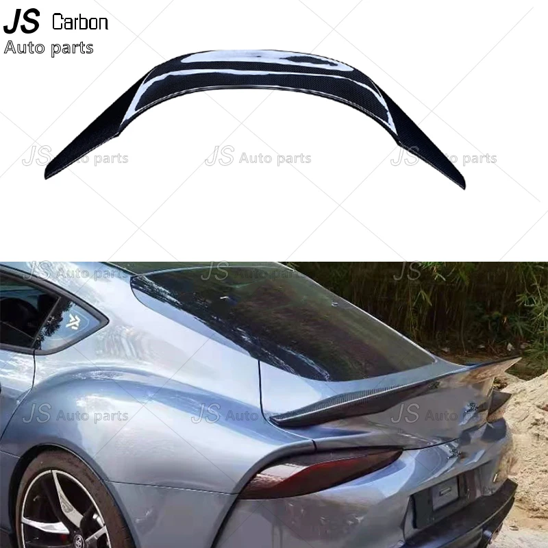 

Carbon Fiber Tail fins Rear Deck Spoiler For Toyota Supra A90 A91 MK5 2019+ TRD style Duckbill Car Wing Retrofit the rear wing