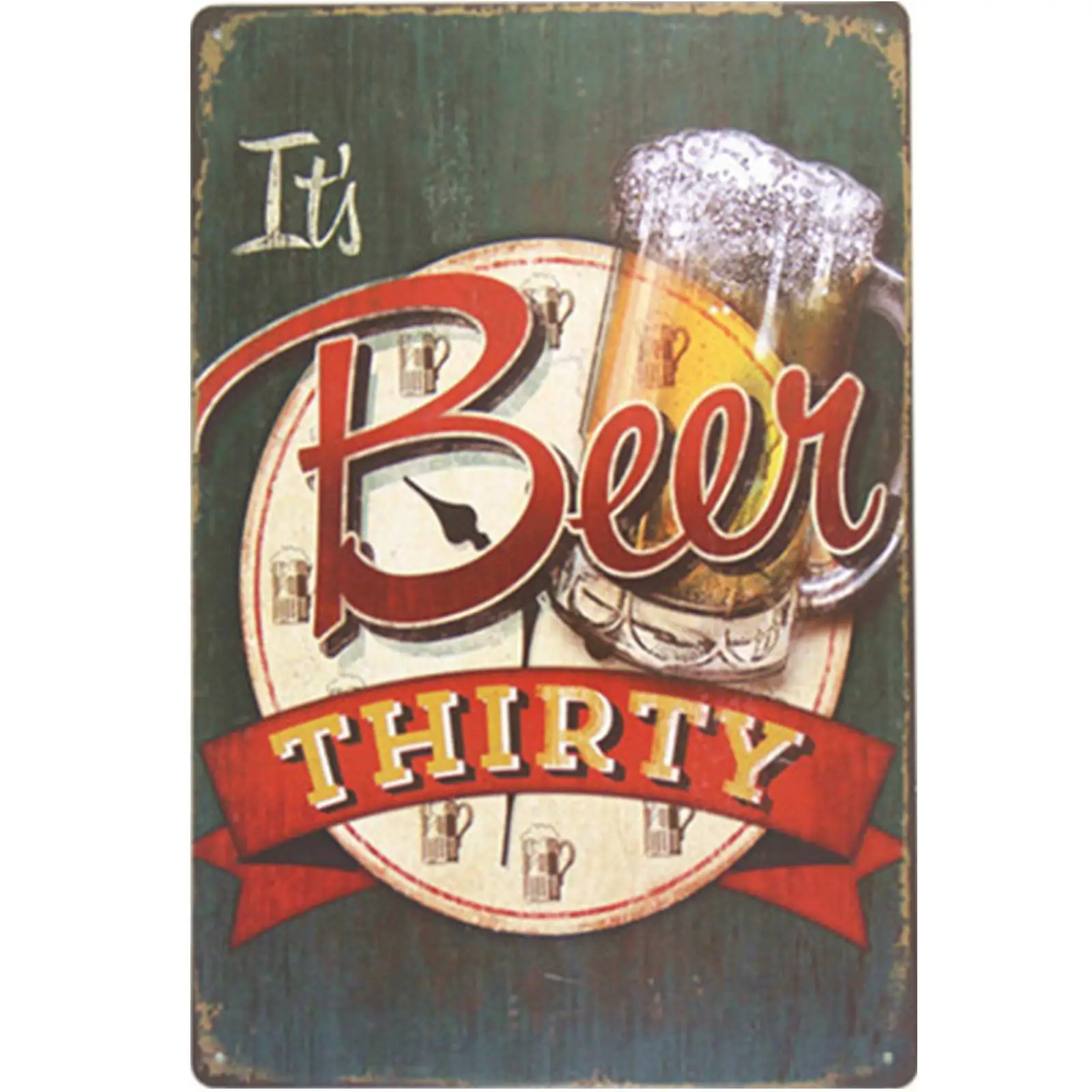 Retro Design It's Beer Thirty Tin Metal Signs Wall Art | Thick Tinplate Print Poster Wall Decoration for Bar
Retro Design It's Beer Thirty Tin Metal Signs Wall Art | Thick Tinplate Print Poster Wall Decoration for Bar