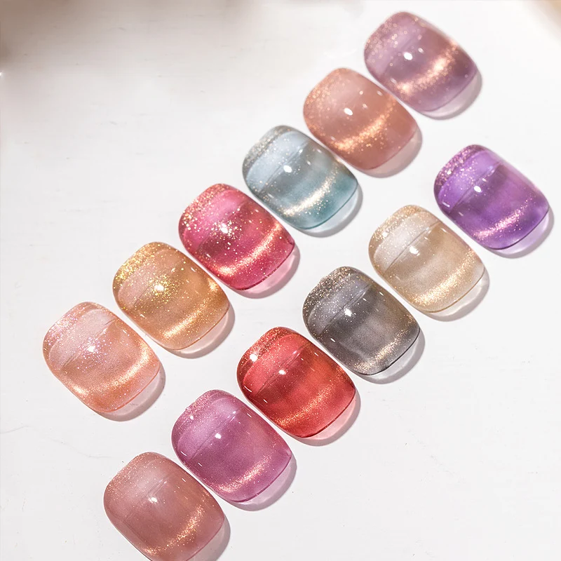 12pcs/lot Gold Spar Cat Eye Gel Nail Polish Magnetic Jade Varnish Semi Permanent Summer Lacquer Primer Nail Art Gel Varnish
12pcs/lot Gold Spar Cat Eye Gel Nail Polish Magnetic Jade Varnish Semi Permanent Summer Lacquer Primer Nail Art Gel Varnish
