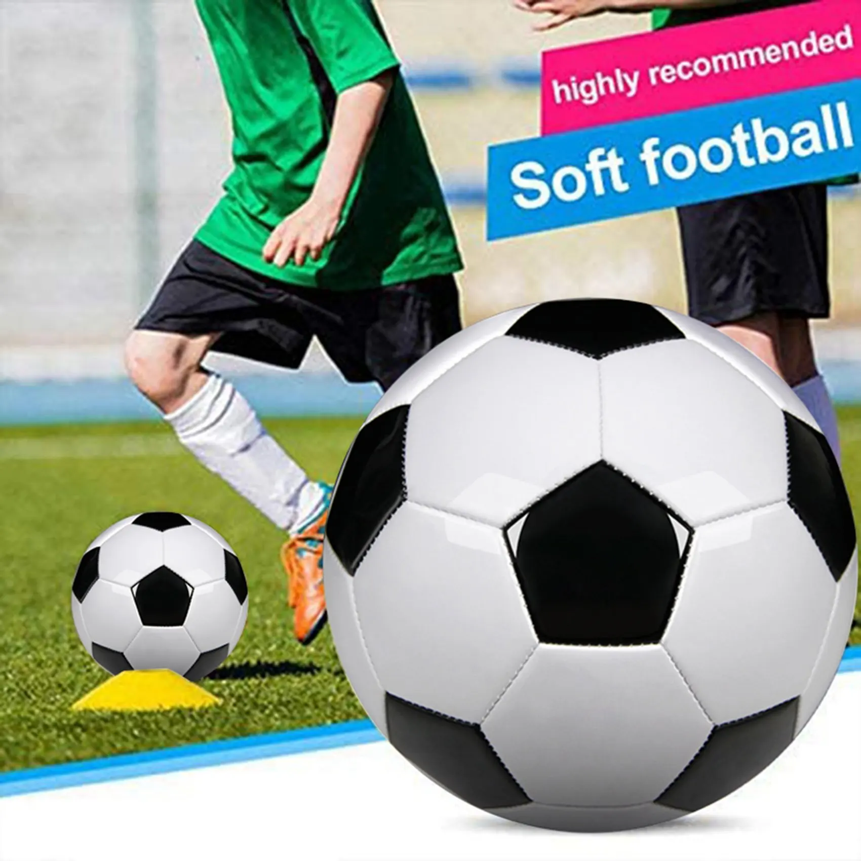 Size 5 Professional Training Soccer Balls PU Leather Black White Football Soccer Balls Goal Team Atch Training Balls
Size 5 Professional Training Soccer Balls PU Leather Black White Football Soccer Balls Goal Team Atch Training Balls