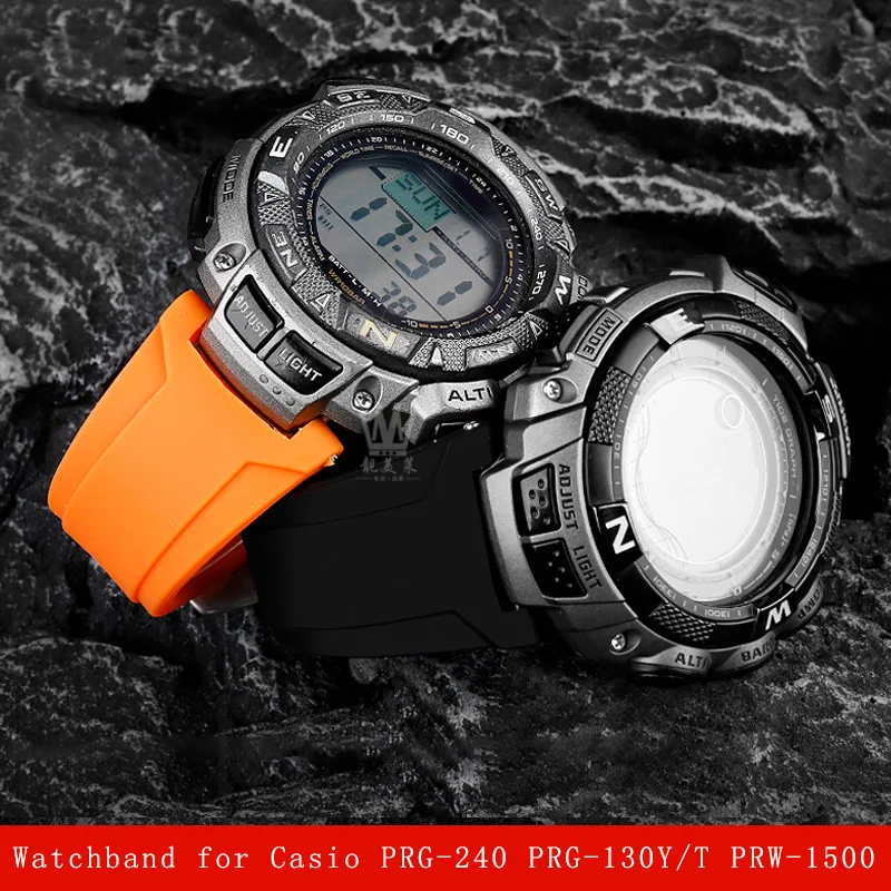 Силиконовый браслет для Casio PRG-240 PRG-130Y/T PRW-1500, силиконовый ремешок для часов из смолы, аксессуары для мужчин, ремешок для наручных часов
Силиконовый браслет для Casio PRG-240 PRG-130Y/T PRW-1500, силиконовый ремешок для часов из смолы, аксессуары для мужчин, ремешок для наручных часов