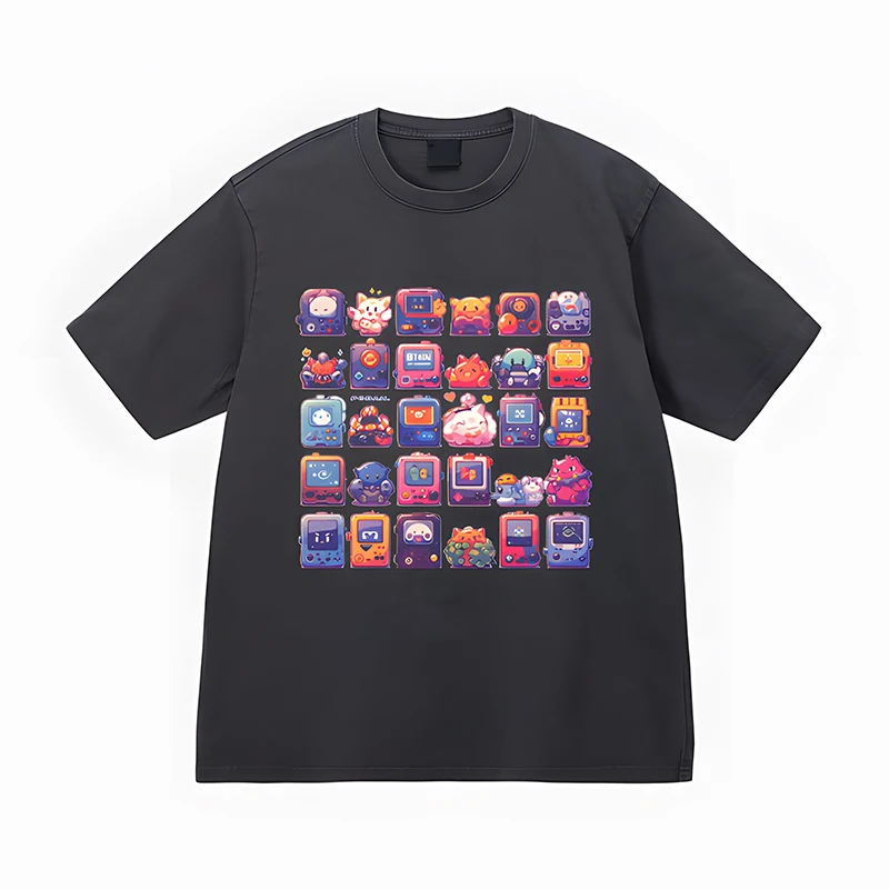 Men's pure cotton 90s gaming-themed couple loose and versatile trendy T-shirt GAME BOY Handheld game console
Men's pure cotton 90s gaming-themed couple loose and versatile trendy T-shirt GAME BOY Handheld game console