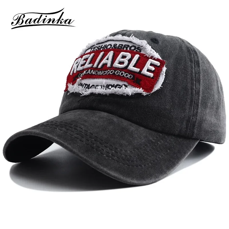 2024 New Vintage Reliable Embroidery Washed Baseball Cap Snapback Hat Man Summer for Fishing Gorra Outdoor Hip Hop Caps for Men
2024 New Vintage Reliable Embroidery Washed Baseball Cap Snapback Hat Man Summer for Fishing Gorra Outdoor Hip Hop Caps for Men