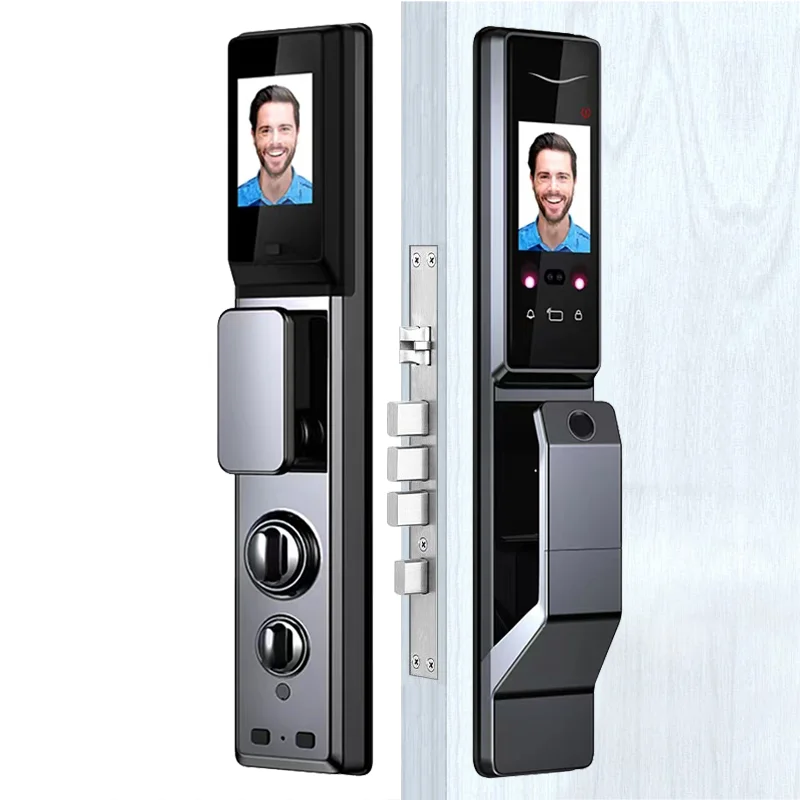 High-end Smart Door Lock WIth Face Recognition Dual Screen Wifi Tuya APP Fully Automatic Smart Electronic Door Lock
High-end Smart Door Lock WIth Face Recognition Dual Screen Wifi Tuya APP Fully Automatic Smart Electronic Door Lock