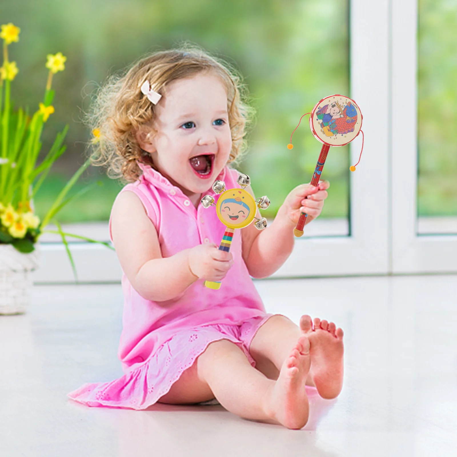 2 Pcs Children's Hand Bell Toys for Toddlers Girl Wooden -drum Cartoon Adorable Abs Newborn Early Educational
2 Pcs Children's Hand Bell Toys for Toddlers Girl Wooden -drum Cartoon Adorable Abs Newborn Early Educational
