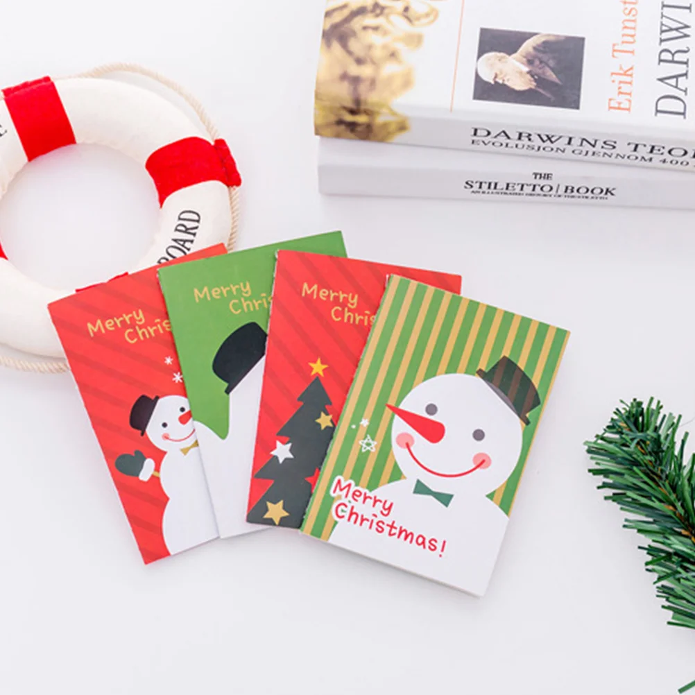 

Christmas Pocket Notebooks 24Pcs Notepads Christmas Themed Notebooks Party Favors for Kids Party Christmas Celebration Random