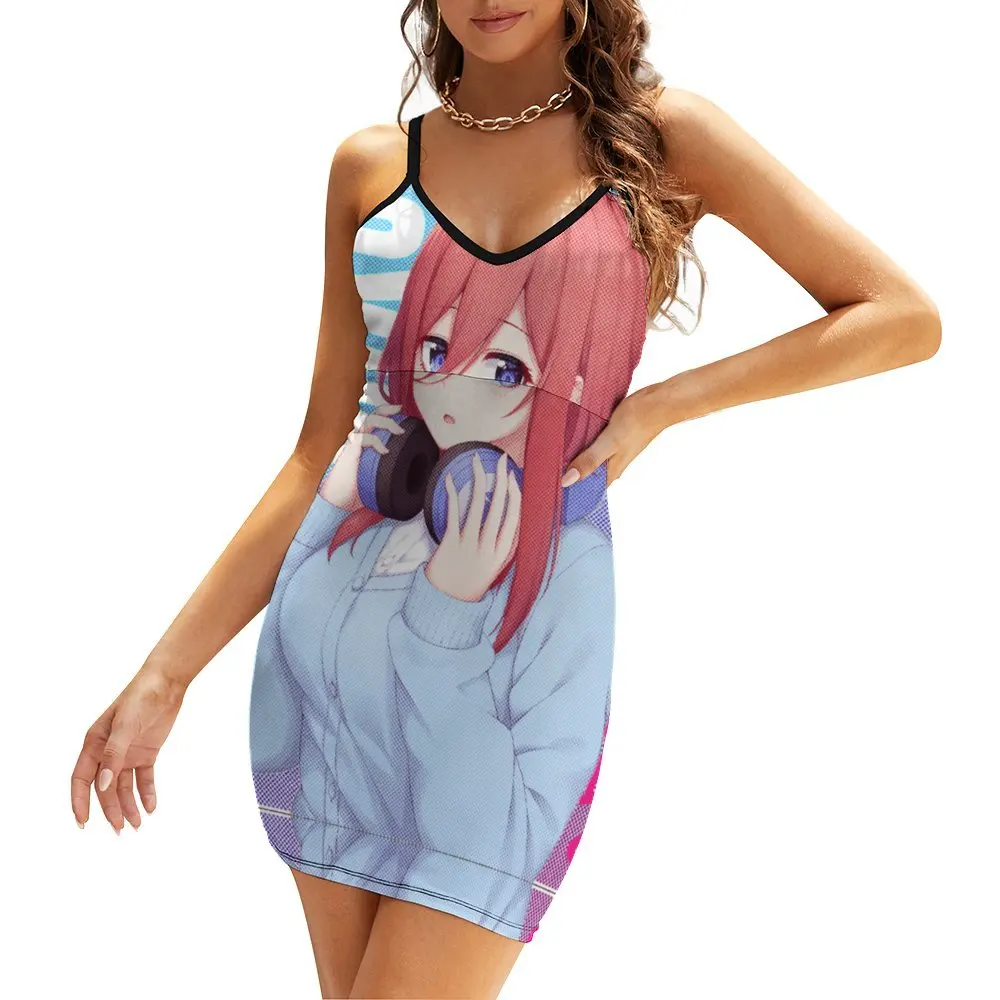 Miku Nakano 5 Toubun No Hanayome 15 Women's Sling Dress Vintage Sexy Woman's Clothing Funny Novelty Clubs Strappy Dress
Miku Nakano 5 Toubun No Hanayome 15 Women's Sling Dress Vintage Sexy Woman's Clothing Funny Novelty Clubs Strappy Dress