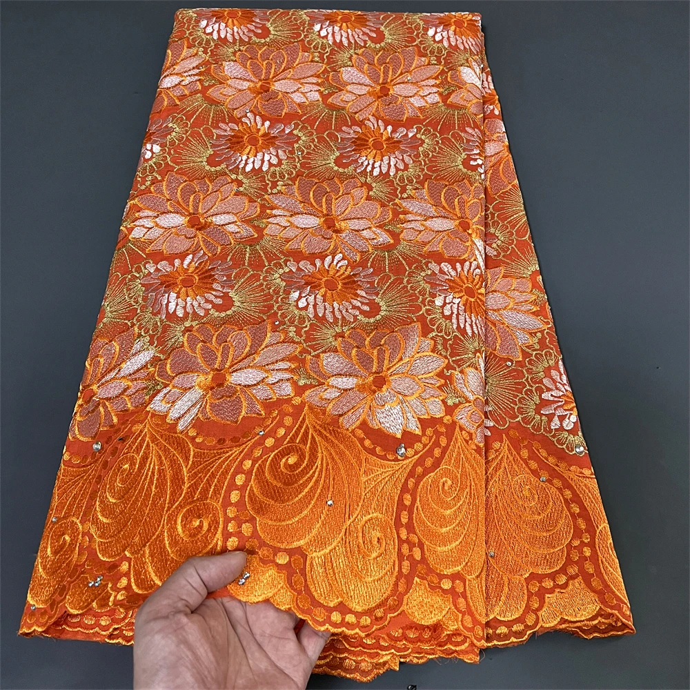 Fashion Nigerian 5Yards Fabrics Damask For Women Party Dresses With Rhinestones Cotton Embroidery African Lace Pink Cloth Fabric
Fashion Nigerian 5Yards Fabrics Damask For Women Party Dresses With Rhinestones Cotton Embroidery African Lace Pink Cloth Fabric