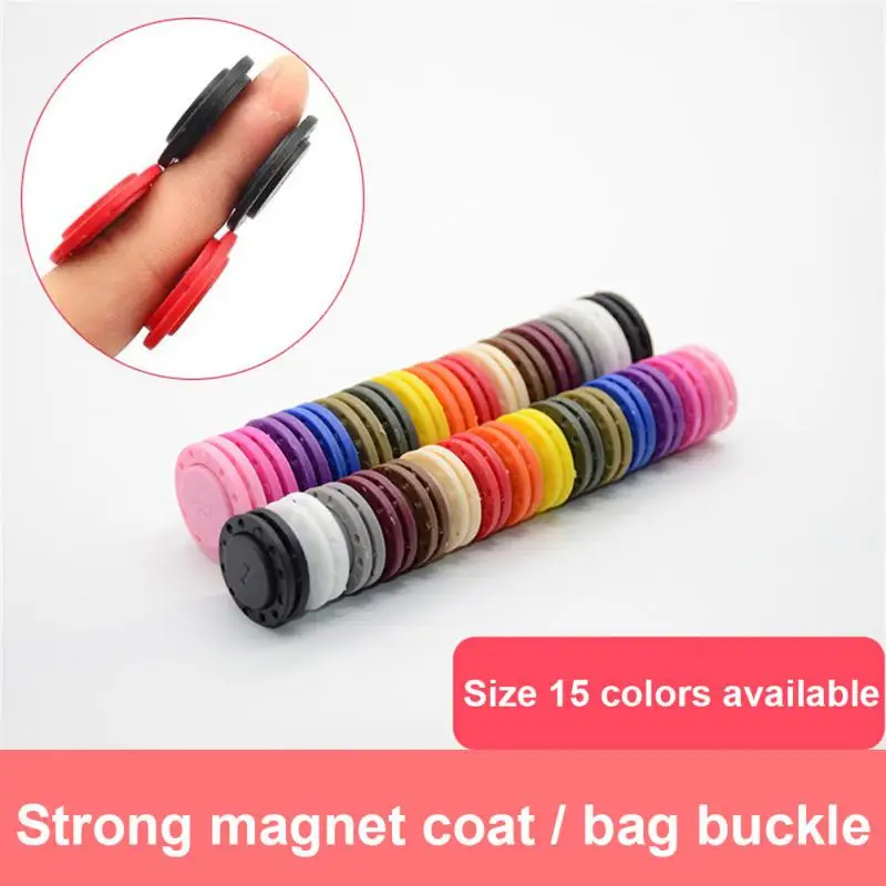 

Magnetic Snap Button Nylon Snap Fasteners Buttons Multicolor Hidden Sew on Button Purses Handbag Clothes Buckle DIY Accessories