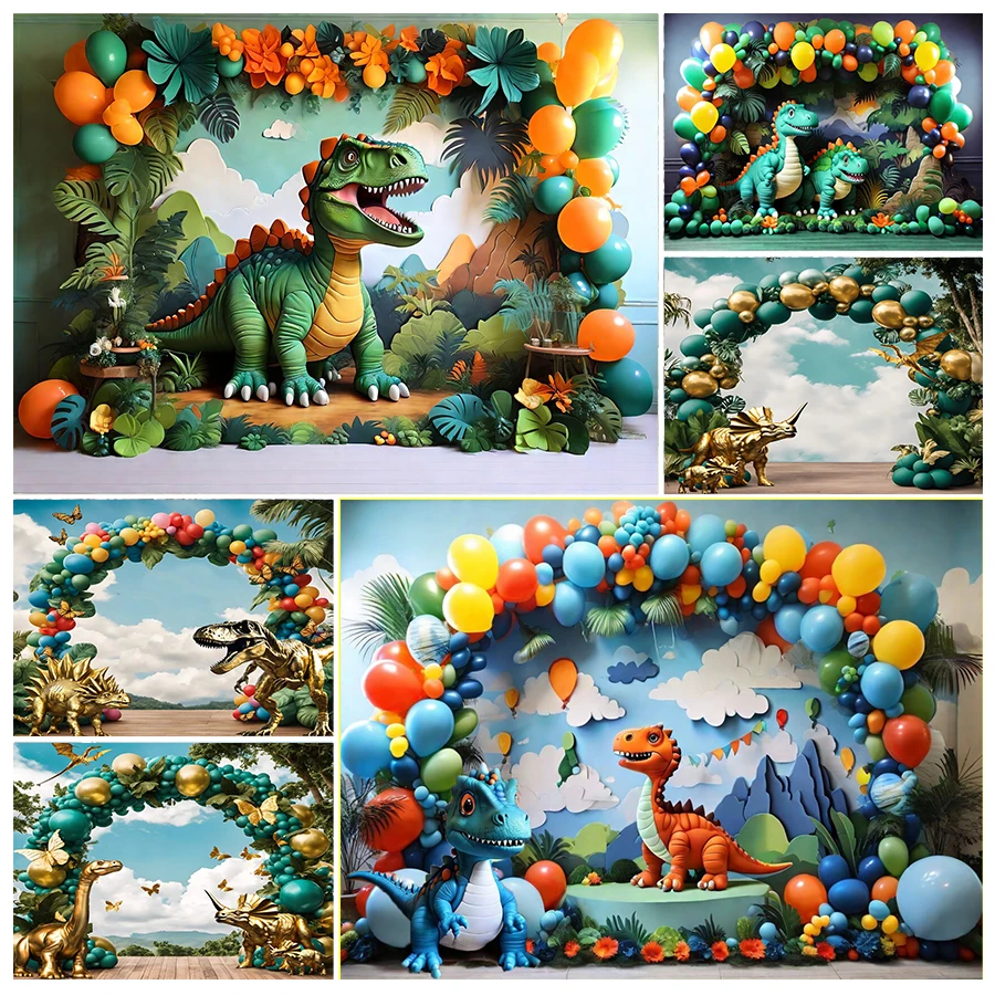 

Jurassic Park Dinosaur Jungle Birthday Party Photography Background Jurassic World Baby Shower Photo Backdrop Photo Studio Prop